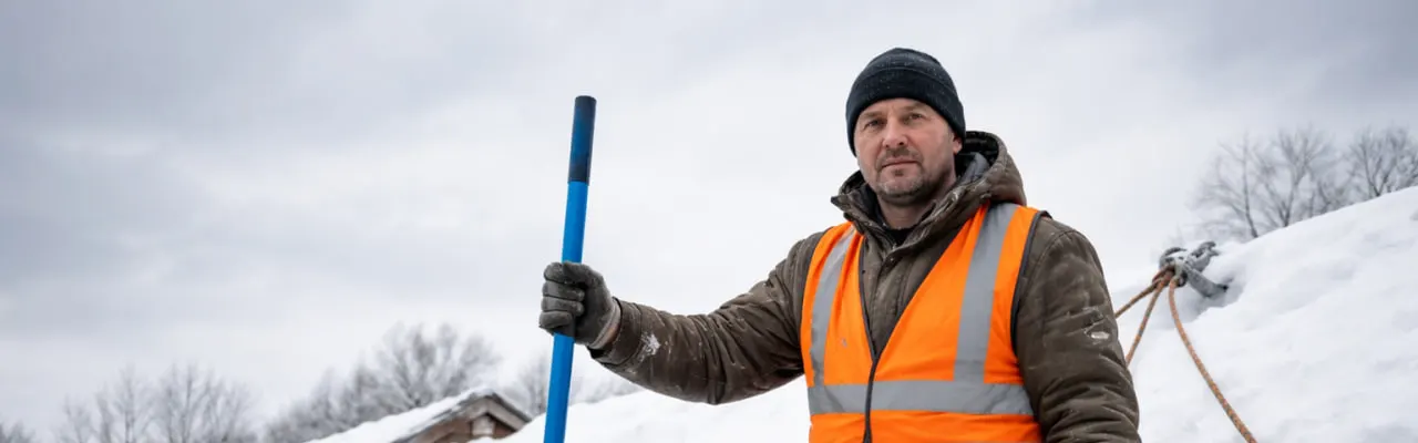 Очистка крыш от снега и наледи