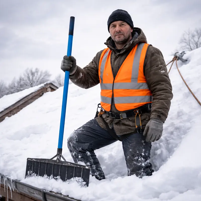 Очистка крыш от снега и наледи
